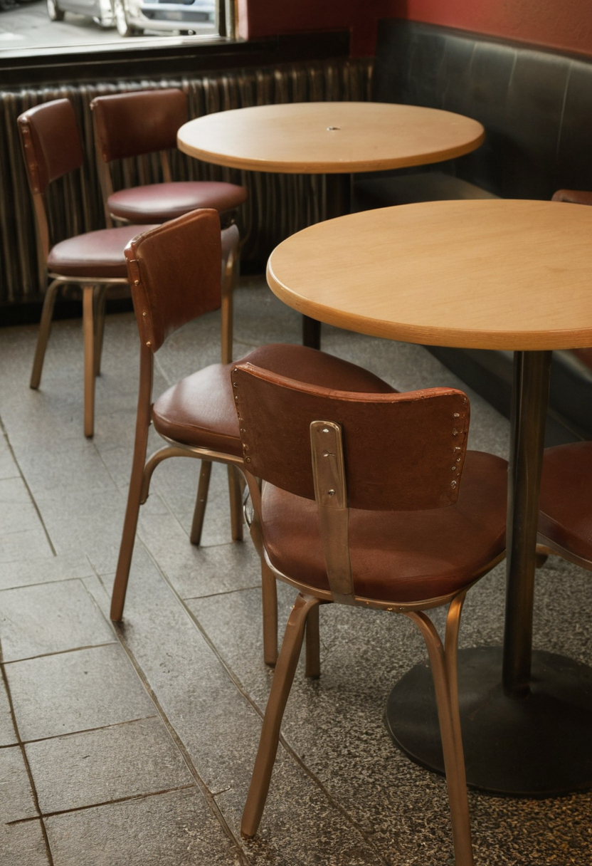 How do seat dimensions make diner chairs comfortable without slowing table turns editorial visual