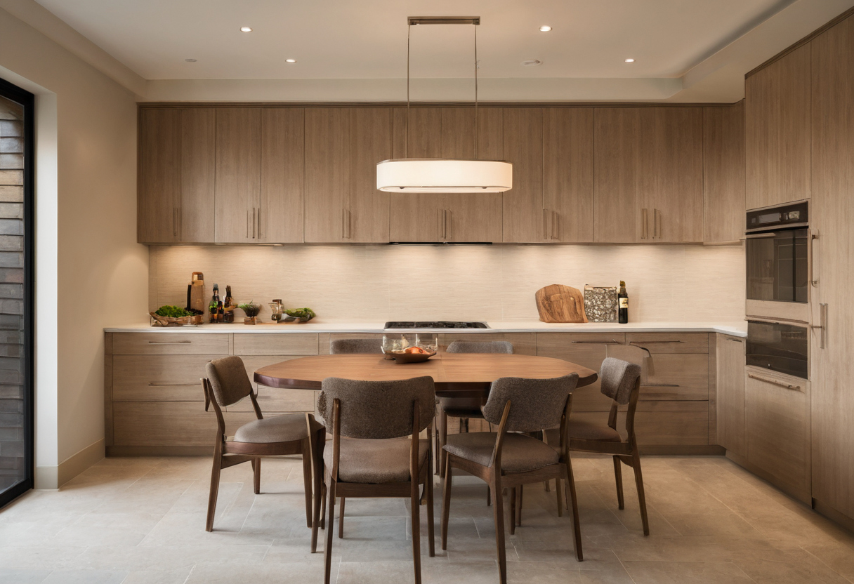 Luxury interior image showing Diner chair glides determine floor damage, movement effort, and dining-room noise
